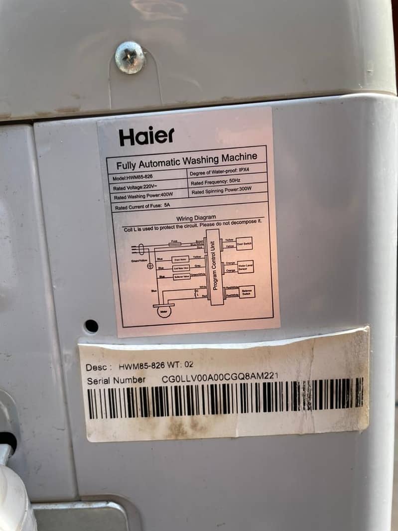 Haier Full Automatic washing Machine 2
