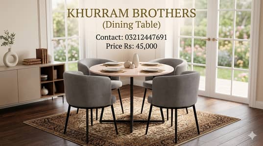 Restaurant dining set/cafe chairs 4 seater dining table/UV top table