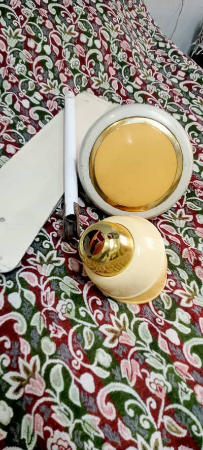 Celling Fan, Solar Panel and Samsung TV.