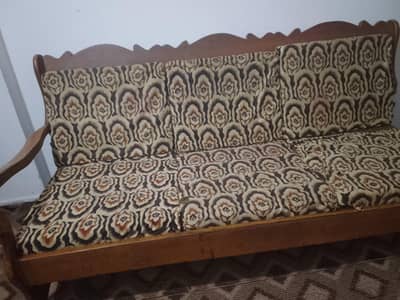 wood sofa