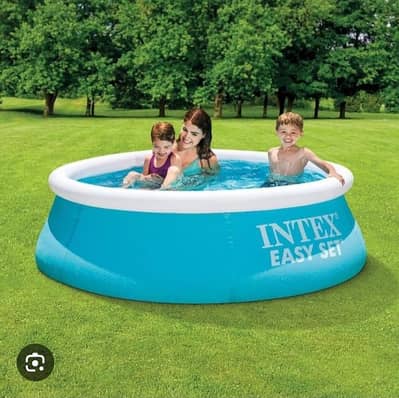 INTEX 6 FEET SWIMMING POOL ALL OK  1  RING THORAY  HOLES HAIN