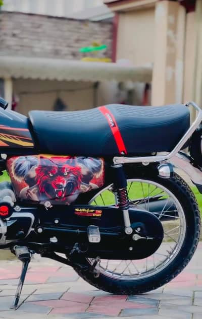 Honda CG 125 Gold Edition 2025 – Black Modified Bike | 125 Honda New