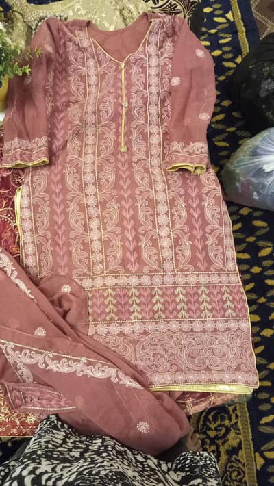 3 pcs suit chiffon suit