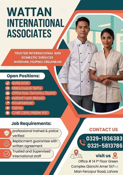 Nigerian Filipino Cook Nanny Patient Care Helper House Maids Available