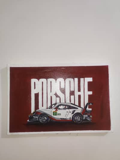 Porsche 911 handmade art