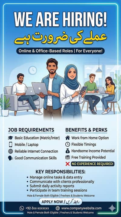 we are hiring candidates for online or office work