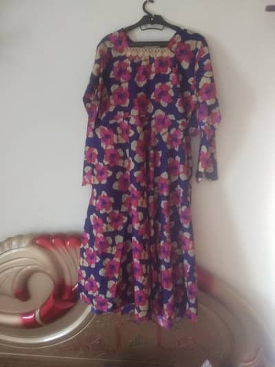 new umbrella frock with trouzar all over in medium size for sale