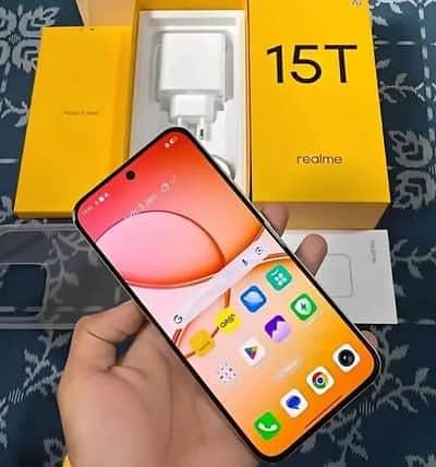 Relame 15T Full Warranty Full Box Full Lush 10/10 Few Days used