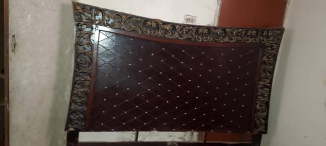 double bed with mattress