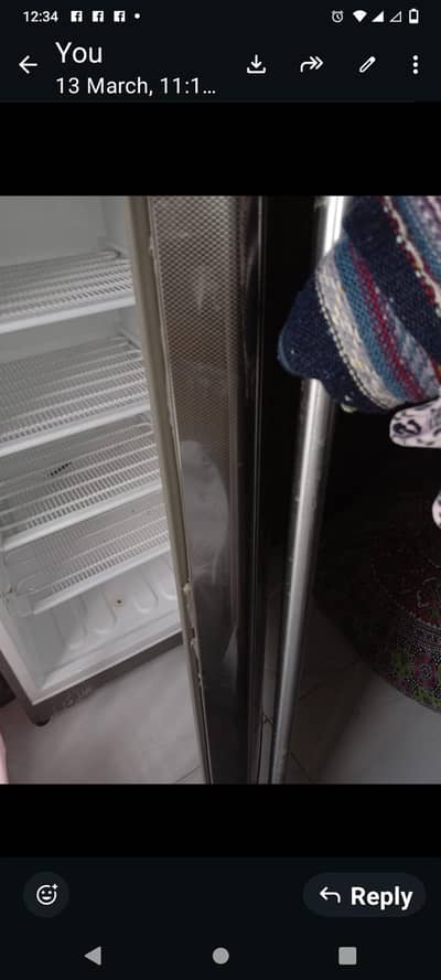 slightly used standing deep freezer