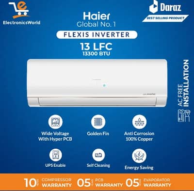 Haier AC 1 Ton DC Inverter Split | Model AC HSU -13LF