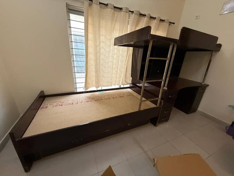 Multi functional L shape bunk bed 0