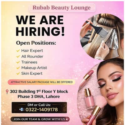 We Are Hiring – Beauty Salon Staff | Jobs