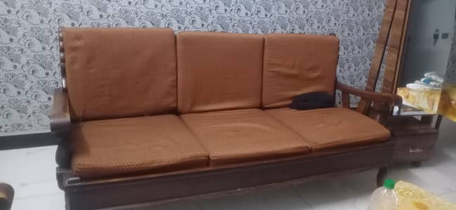 wooden sofa set