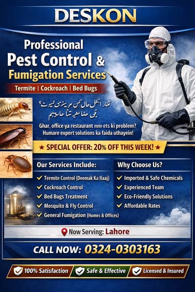 Professional Pest Control & Fumigation Services | Termite, Cockroach