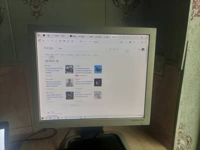 Adjustable LCD Monitor | Best for Laptop Extension & CCTV | Used