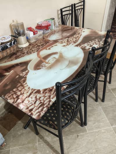 6 chairs dining table