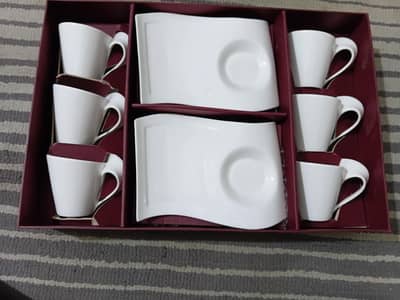 Wave Coffee Cup And Saucers
