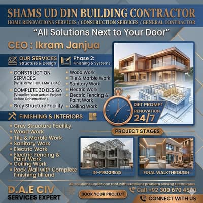 ouse Construction / Office Building Construction/ interior & Exterior