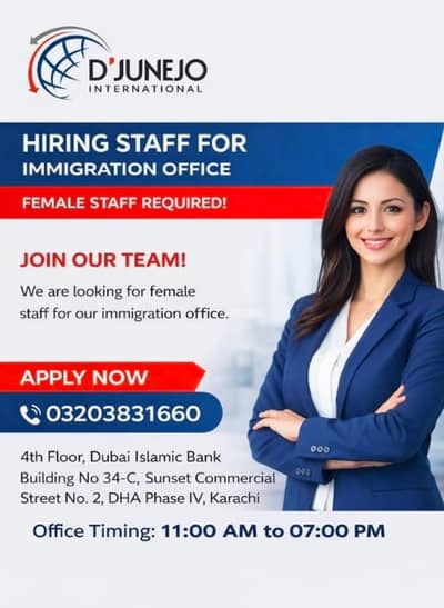 Female Sales & Client Support Executive Needed – DHA PHASE IV Karachi
