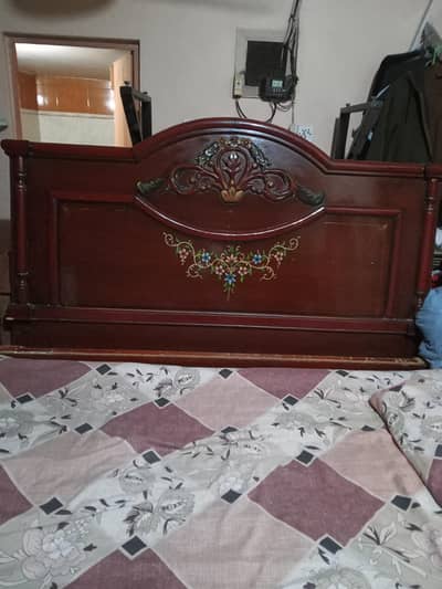 Full Size bed with two Side tables