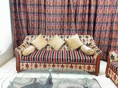 Premium 5-Seater Sofa Set with High-Quality Fabric