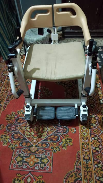 Patients wheel chair and Bathroom