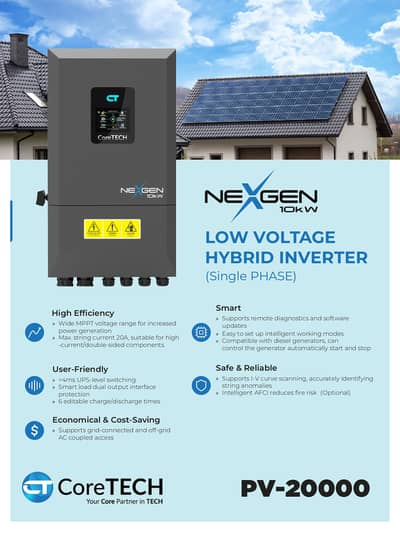 Core Tech Solar invertor IP 66 10Kw/Hybrid