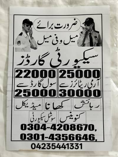 Security Company Hiring Security Guards