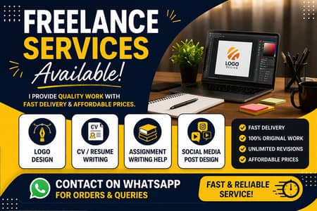 Freelance Services Available | Logo Design | CV Writing | Assignment