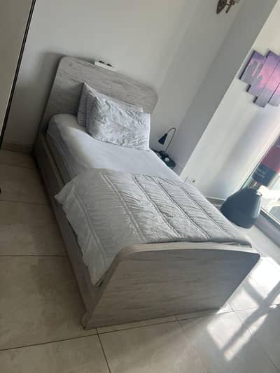 Single Bed with Study Table and Chair