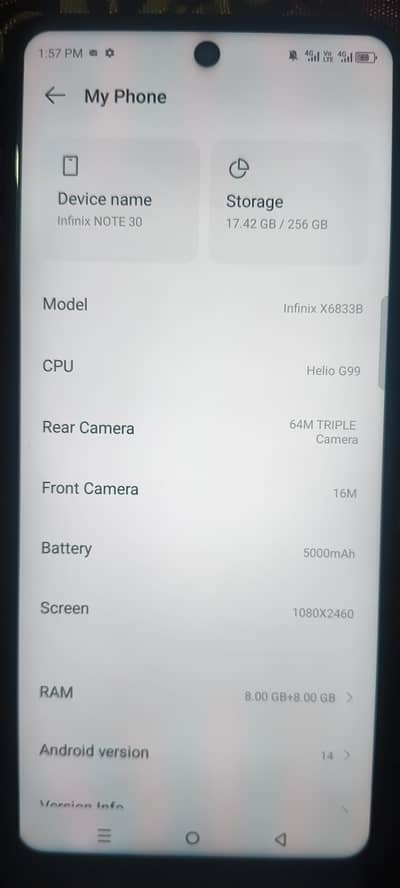 infinix note 30 8+8/256gb