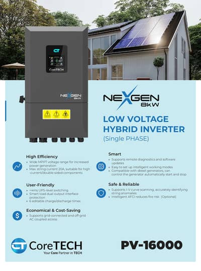 Core Tech Solar Inverter Ip 66 8Kw/Hybrid invertor