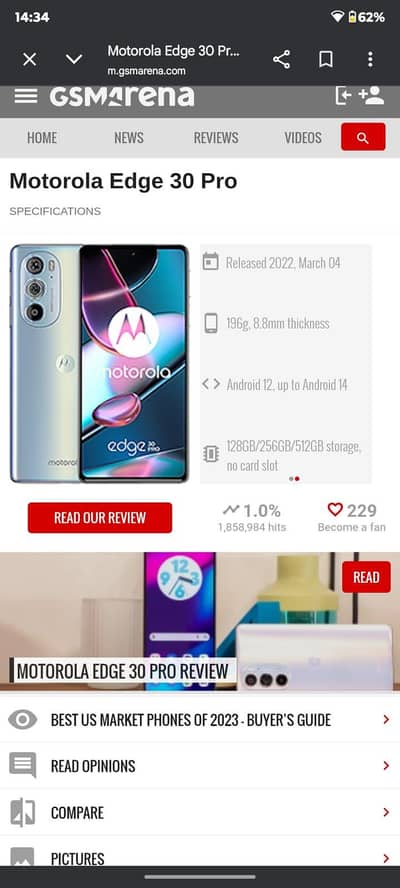 Motorola Edge 30 pro 512 GB