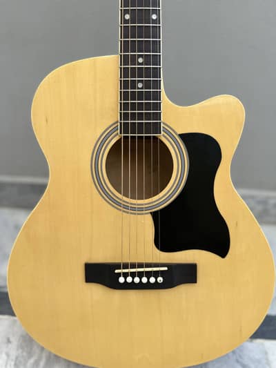 Semi-Acoustic Guitar - Ready to Play! (Bag, Capo, Picks Included)