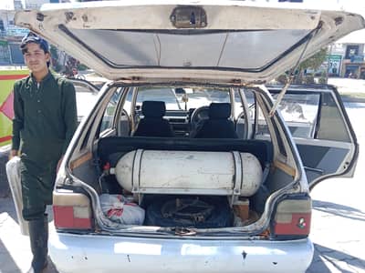 Mehran CNG cylinder complete fitting for sale