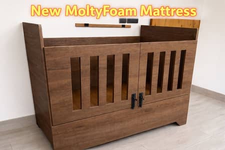 Baby Cot Bed with mattress