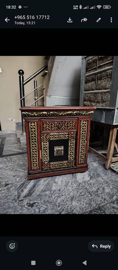 2 bed side table and terpai set