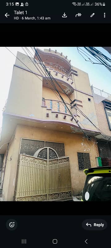 4 marla double story coner house for rent