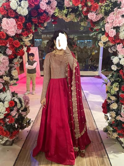 Preloved Dark Pink Maxi For Sale