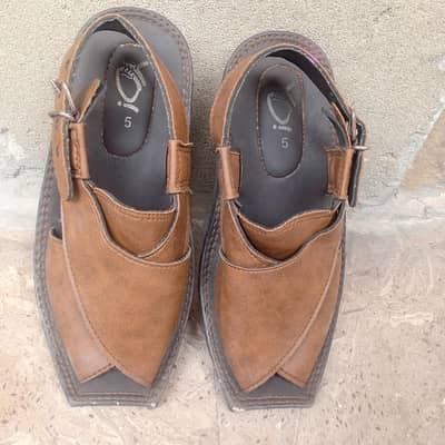 peshawari sandal in 5 size by servis original brand only 1 time used