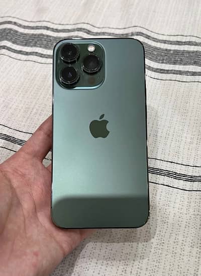 I phone 13 Pro JV Alpine green Colour 128 jb