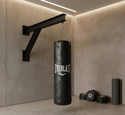 Brand new Everlast 4 feet filled punching bag with hanging steel chain