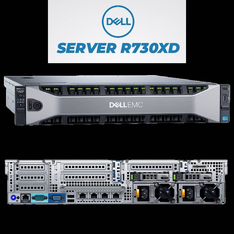 Dell PowerEdge R730xd 12th Gen Rack Server Dual Xeon 24 to 44 Cores ...