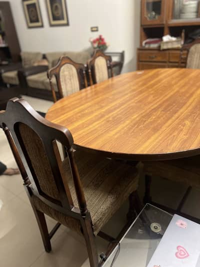 Wooden Dining Table and Chairs