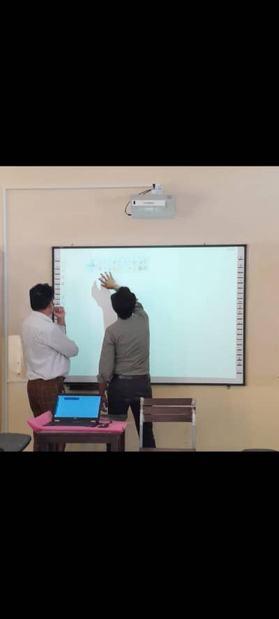 Smart interactive touch boards with projectors