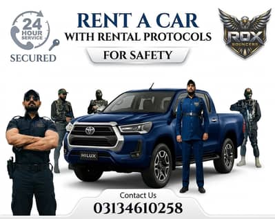 Rent a car/ Car rental lahore/ Best wedding cars/ Proctol guard servic