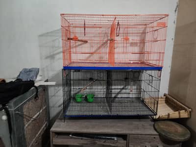 Two portion Cages for Love Birds