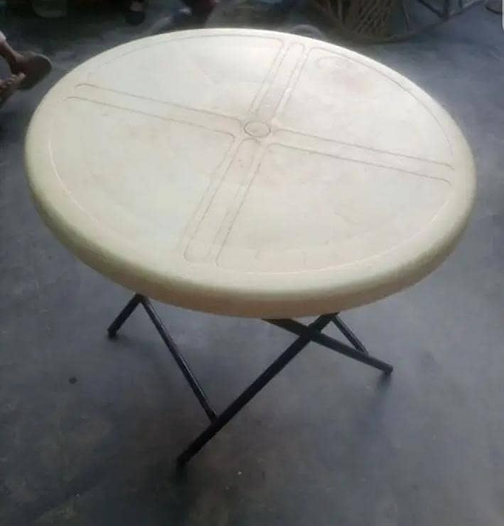 folding table, round dinning table 1