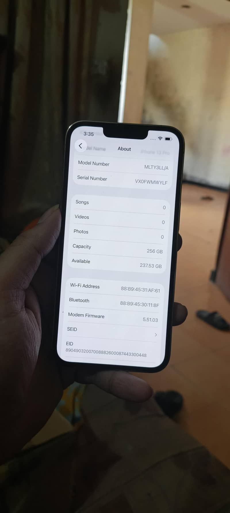 13 Pro LLA, E + Physical sim 4